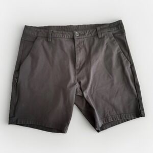 BYLT Everyday Short 8" Performance Soft Stretch Blue/Gray Chino Men's 36